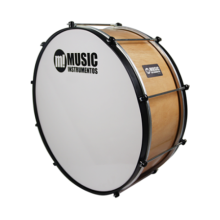 Zabumba 20" Madeira Verniz 372AB profissional M Music