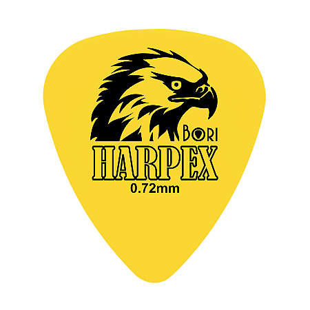 Palheta Bori Harpex 0,72mm leve modelo tortex guitarra violão