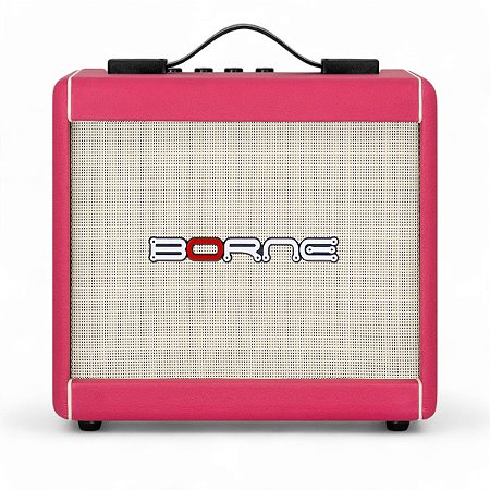 Amplificador de Guitarra Borne F60 Rosa 15W RMS