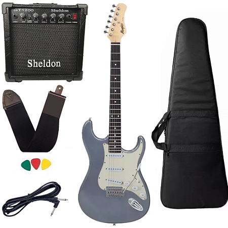 Kit Guitarra Tagima Memphis MG30 MDSV DF/AWH Cinza Amplificador