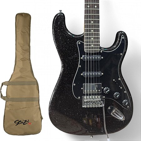 Guitarra Seizi Fun Katana Musashi Hss All Black escudo preto