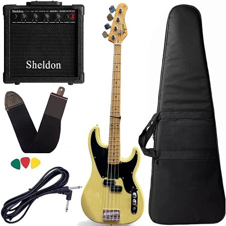 Kit Baixo Tagima TW66 BS Butterscotch 4 Cordas Amplificador