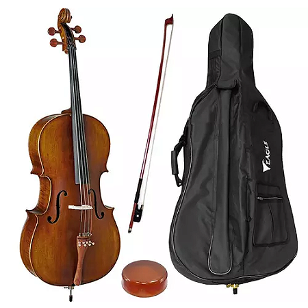 Violoncelo Eagle Cello Ce 210 3/4 profissional com bag luxo