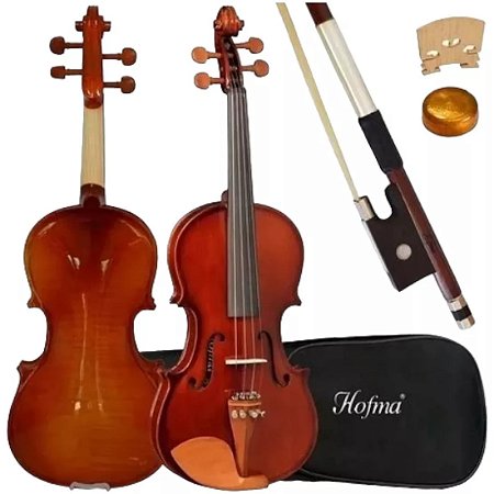Violino Infantil Hofma 1/8 Hve218 com arco, capa bag e breu