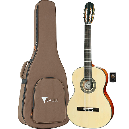 Violão Eagle Dh69t Nt Natural Nylon Elétrico