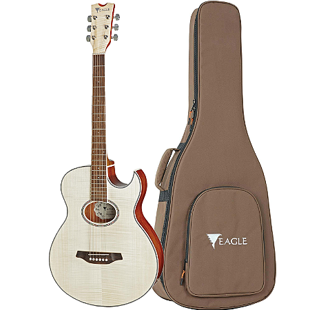 Violão Eagle Gl36 Stnb Flamed Maple Natural Elétrico