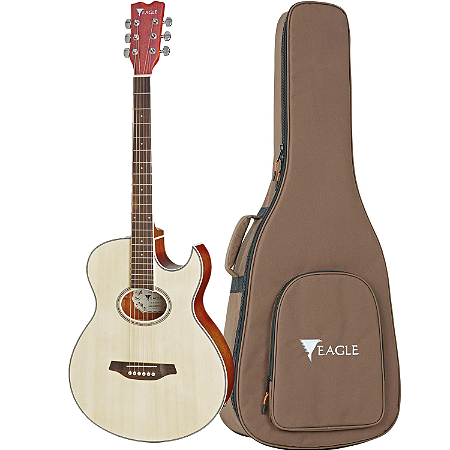 Violão Eagle Gl36 Stnt Natural Elétrico
