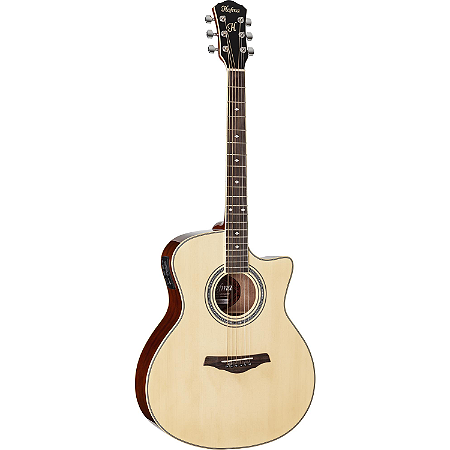 Violão Hofma Hma260 Nt Natural Auditorium Elétrico Cutaway
