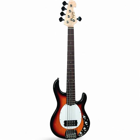 Baixo Tagima TBM5 Sunburst Ativo 5 Cordas escala escura escudo branco