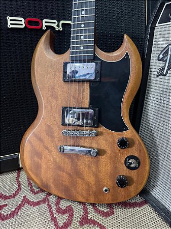 Guitarra Sg Epiphone Walnut tarraxas vintage trava - semi nova
