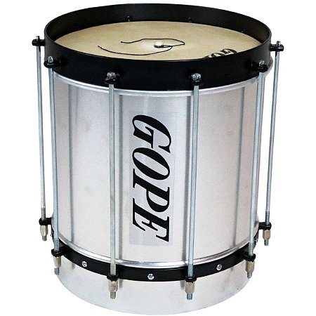 Cuíca Gope Alumínio Profissional 30cm X 10" - 10 Afinações Aro Largo