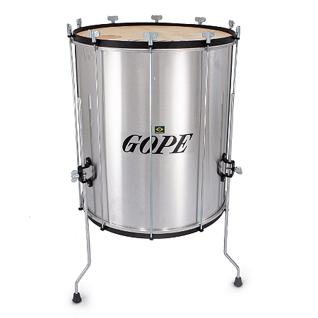 Surdo Gope Alumínio Com Tripé 60X20" Pele Animal BAL6020PE