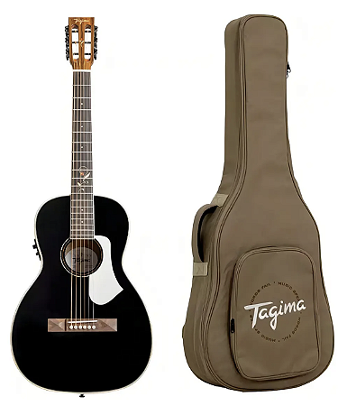 Violão Tagima Florens FS-500 BK Preto tampo sólido cap Fishman fs500