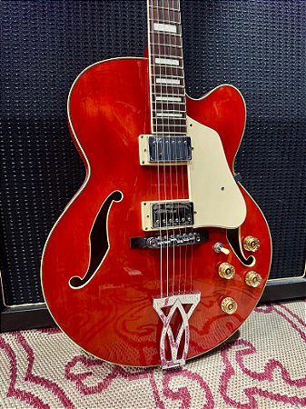 Guitarra semi acústica Ibanez AF75 D vermelha
