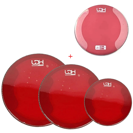 Kit Peles Luen 10, 12 e 16 Duo Lub Clear + 14 One Custom Vermelhas