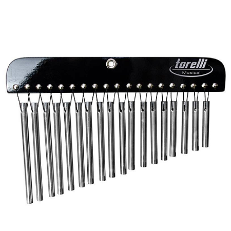 Carrilhão Torelli Preto 18 Barras de Alumínio Natural – TA312