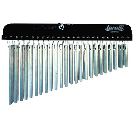 Carrilhão Torelli Preto Duplo 48 Barras de Alumínio Natural – TA314