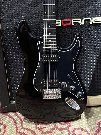Guitarra Giannini G102 preto 2 humbucker - semi novo