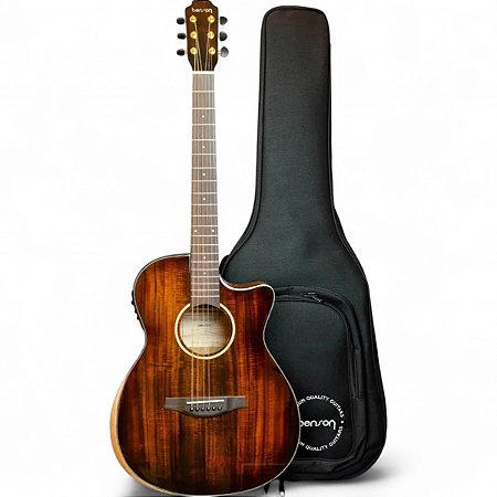 Violão Benson Exf900 Tampo Koa Maciço Fishman + Bag