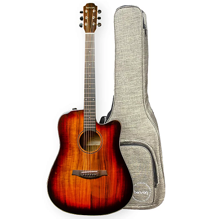 Violão Benson EXD500CFX KB Koa Burst Aço