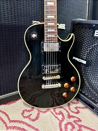 Guitarra Les Paul Sx EH3 BK Preto - Semi novo