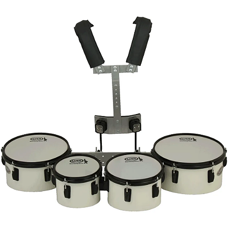 Quadritom + colete Luen Tenor Drums 8/10/12/13 profissional