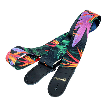 Correia Tonante Poliéster Estampa Floral Violeta TN10S
