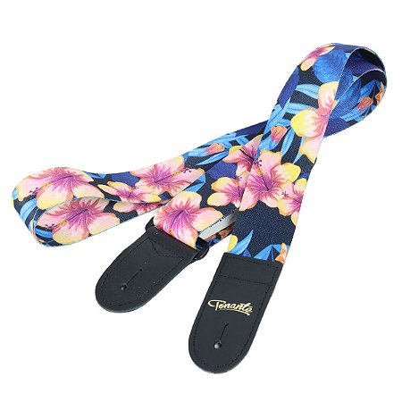 Correia Tonante Poliéster Estampa Floral Rosa TN10S