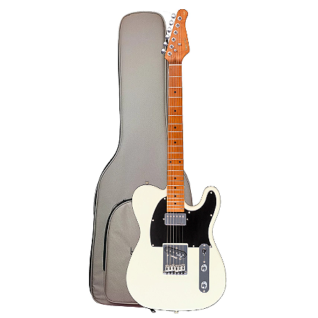 Guitarra telecaster Benson Hardy 905 Ow Bk Chrome Branca nut rastilho osso