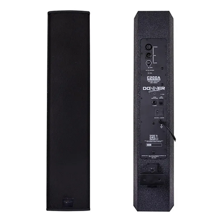 Caixa Vertical Line Donner Coluna C200a Preta 300 W Ativa
