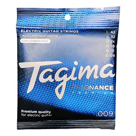 Encordoamento Tagima 009 Para Guitarra Pcvd Coated Anti Ferrugem Resonance Premium