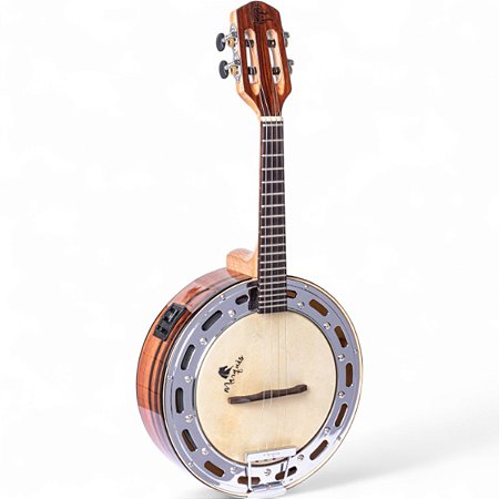 Banjo Marquês Baj177 Eletroacústico Ativo Natural Fosco Ébano C/ Aro Cromado BAJ-177NTEQ