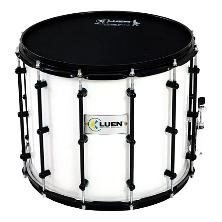 Caixa Tenor 14X12 " Marching Band Luen Branca e Preta 45048