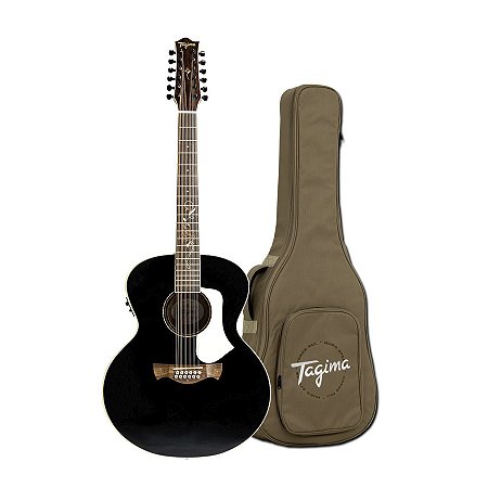 Violão Tagima FS-600 12 cordas XII BK Preto Linha Florens