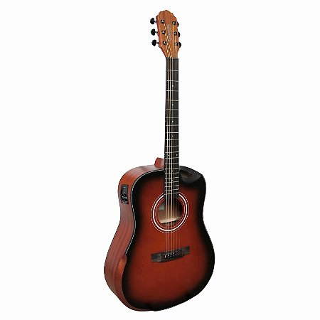 Violão Giannini Acoustik GDH CEQ SBS Sunburst Satin Aço Eletroacústico