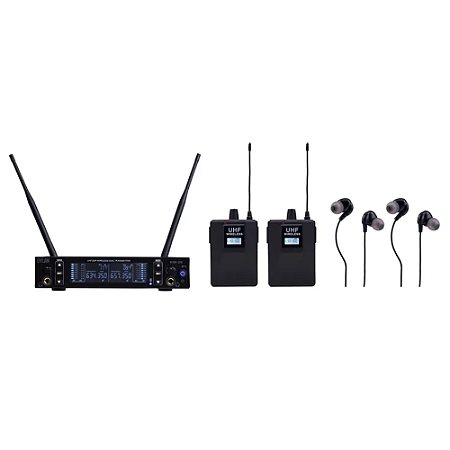 Sistema Dylan DSM-300 Monitor Sem Fio UHF Duplo