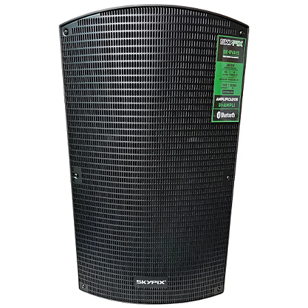Caixa ativa Skypix RVA15 2800w PMPO 580w RMS Bi amp AF 15 DSP TWS