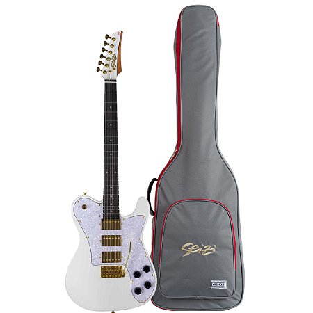 Guitarra Seizi Katana Kabuto Trinity – Bruna Tsuruda White Gold