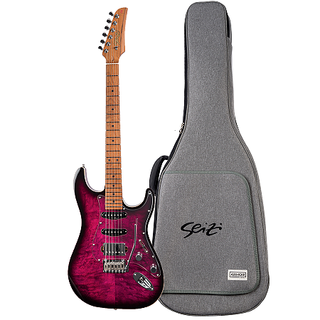 Guitarra Seizi Katana Musashi Plus Isabella Ozielzinho Signature HSS – Purple Burst
