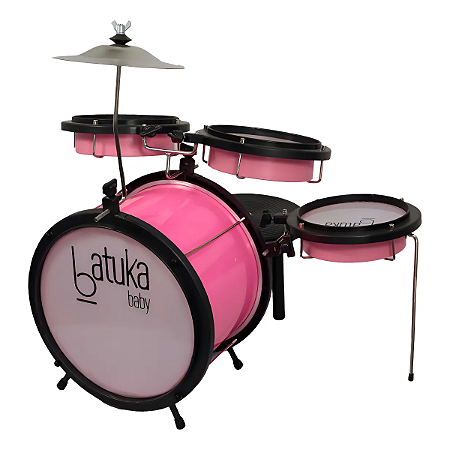 Bateria Infantil Luen Baby Rosa Pele Leitosa