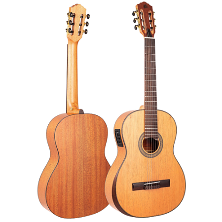 Violão Marquês VN-180NSEQ Nylon todo maciço mahogany c/ Fishman