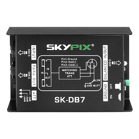 Direct Box Skypix Passivo Profissional Guitarra Baixo Sk-db7 Passivo SK-DB7