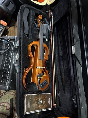 Violino Elétrico Eagle Ev744 4/4 + Estojo + Arco + Breu - Mostruário