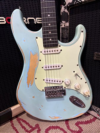 Guitarra Tagima Memphis Mg30 Azul Relic – Usado