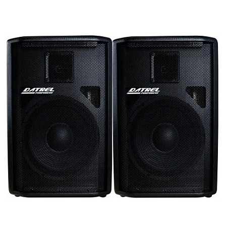 Kit Caixa Ativa AT12250 + Passiva CE250 Datrel 12 500w preta