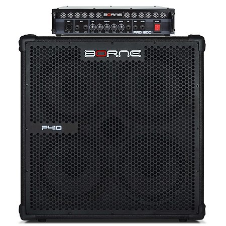 Kit Borne cabeçote pro 800 + caixa 410 p/ baixo