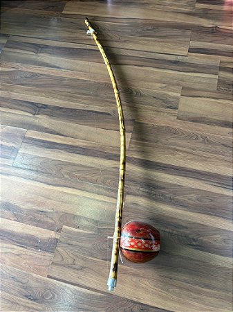 Berimbau Top Profissional Premium Mestre Completo Caxixe + Dobrão + Vara