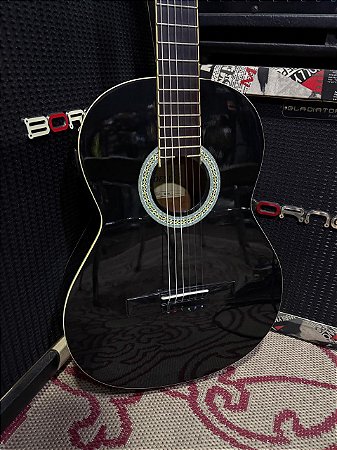 Violão Phoenix Nylon Elétrico C-6eq Bk – Usado