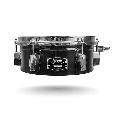 Caixa Timbalito Torelli Preto Alumínio Wire Snare 10" X4" TCM29PR