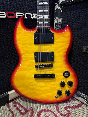 Guitarra Sg Waldman Fame Braço Colado Impecável – Usado